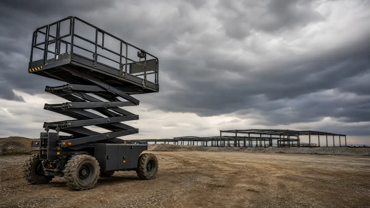 Rough Terrain Scissor Lifts jobsite access in Birmingham